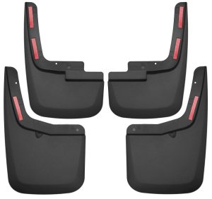 Ford F-150 Mud Guards - Front + Rear - Husky Liners - FormFit Design - Black - `15-`17